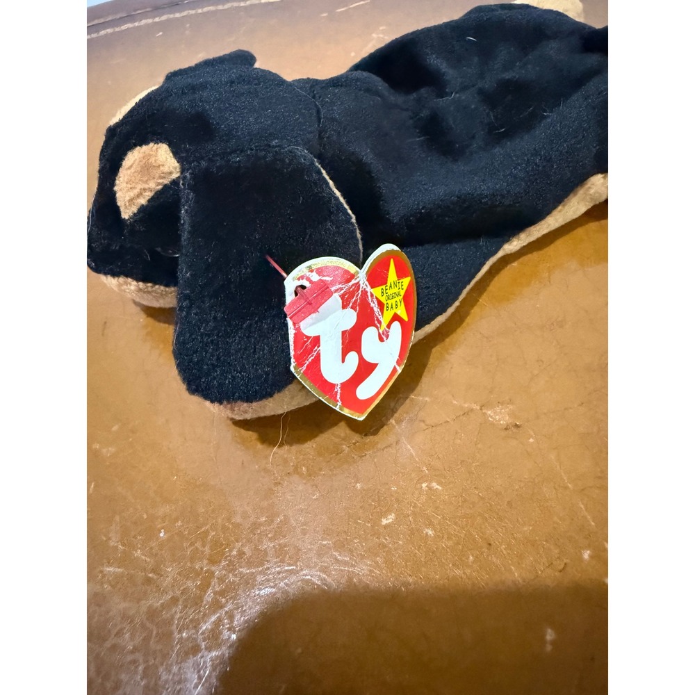 Ty Beanie Baby Plush Kids OS Black Good Doby Doberman Pinscher Dog 1996 Vintage